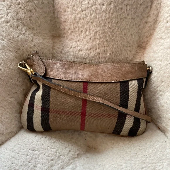 Burberry Tan and Red Crossbody Bag - Picture 2 of 12